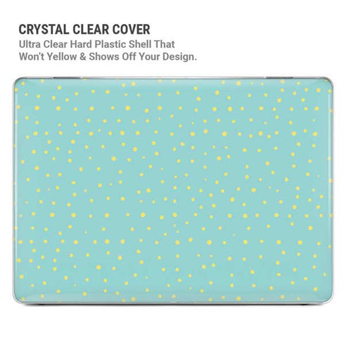 Teal and Yellow Polka Dots MacBook Pro 14in (2021-24) Case plus Skin